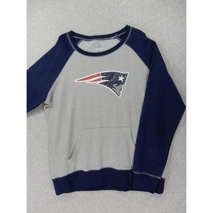 New England Patriots Majestic Football Game Day Sweatshirt (Women's‎ XL) Gray